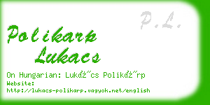 polikarp lukacs business card